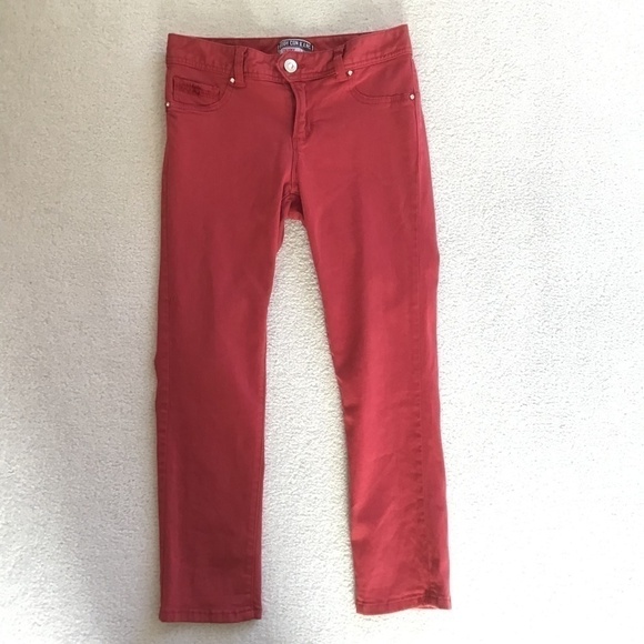 Body Con Jeans by Amethyst skinny Red Size 7 - Picture 1 of 6